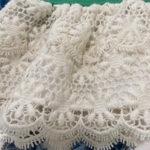 Ralph Lauren Toddler Girl Green and Pink Striped  w/ Lace Bottom Dress Size 3/3T - Picture 4 of 8